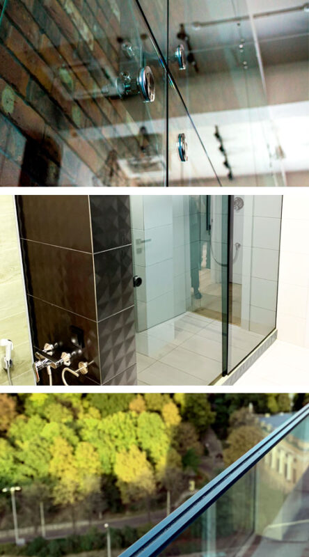 Cloisons coulissantes en verre, portes de douche sans cadre en verre, rampes en verre, portes en verre pour armoires de bureau - Toronto, Ottawa, Montréal, Québec, Sherbrooke, Gatineau