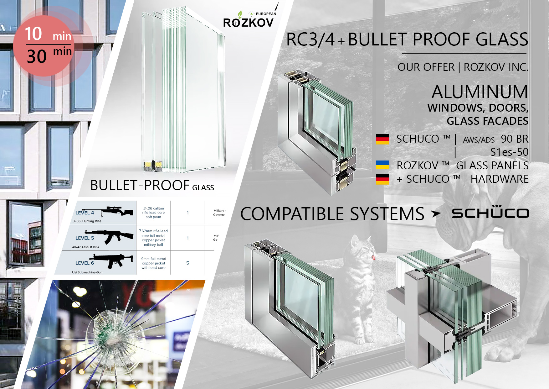 RC 4 + BULLET PROOF Windows and doors toronto